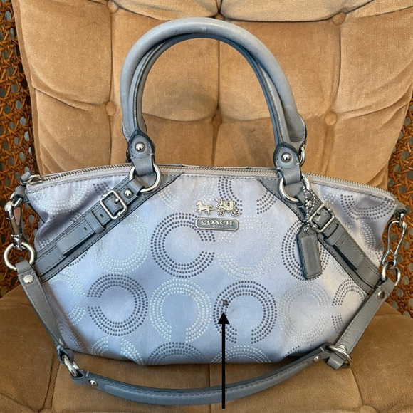 Coach Silver Madison Opt Art Sophia Handbag - Picture 1 of 7